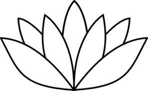 Lotus Flower Outline Clip Art
